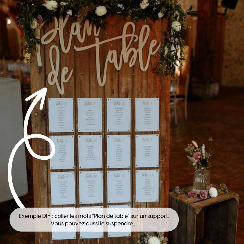 Plan De Table Rond Plan de table mariage - DIY mariage Plexiglass doré | Te Whaka