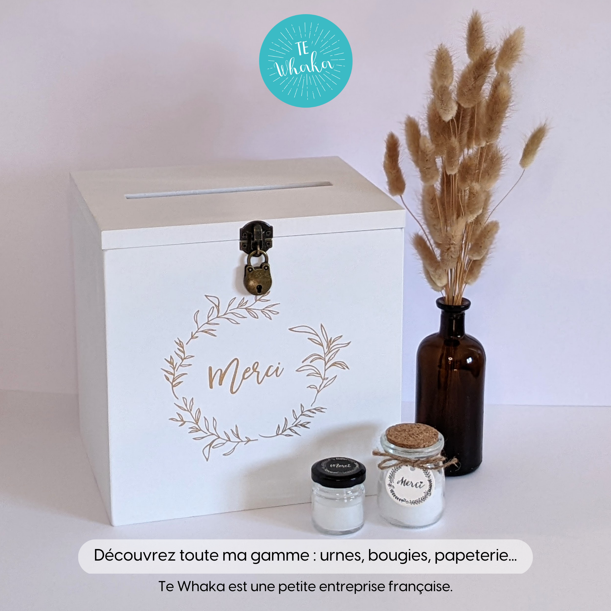 Mini bougie - cadeaux invités - Noël 2021 - Cléaline bougie